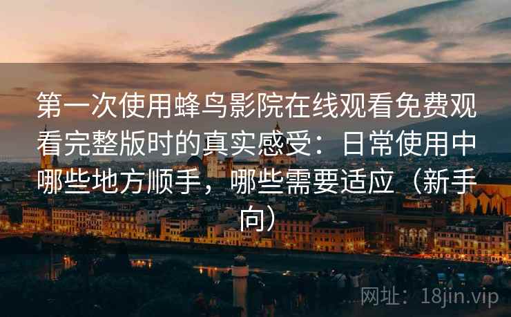 第一次使用蜂鸟影院在线观看免费观看完整版时的真实感受：日常使用中哪些地方顺手，哪些需要适应（新手向）