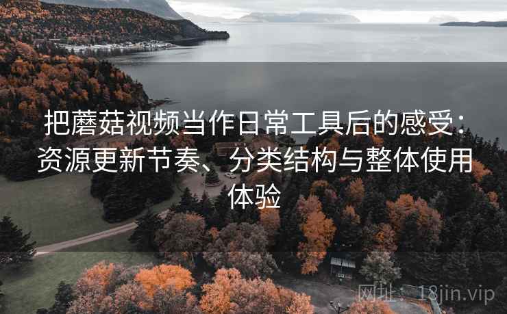 把蘑菇视频当作日常工具后的感受：资源更新节奏、分类结构与整体使用体验